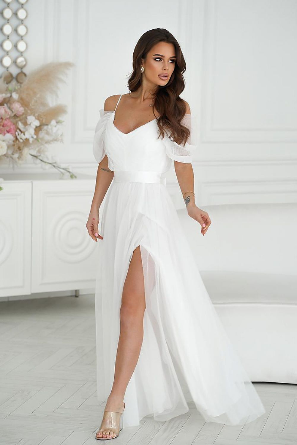 Long dress model 196092 Bicotone