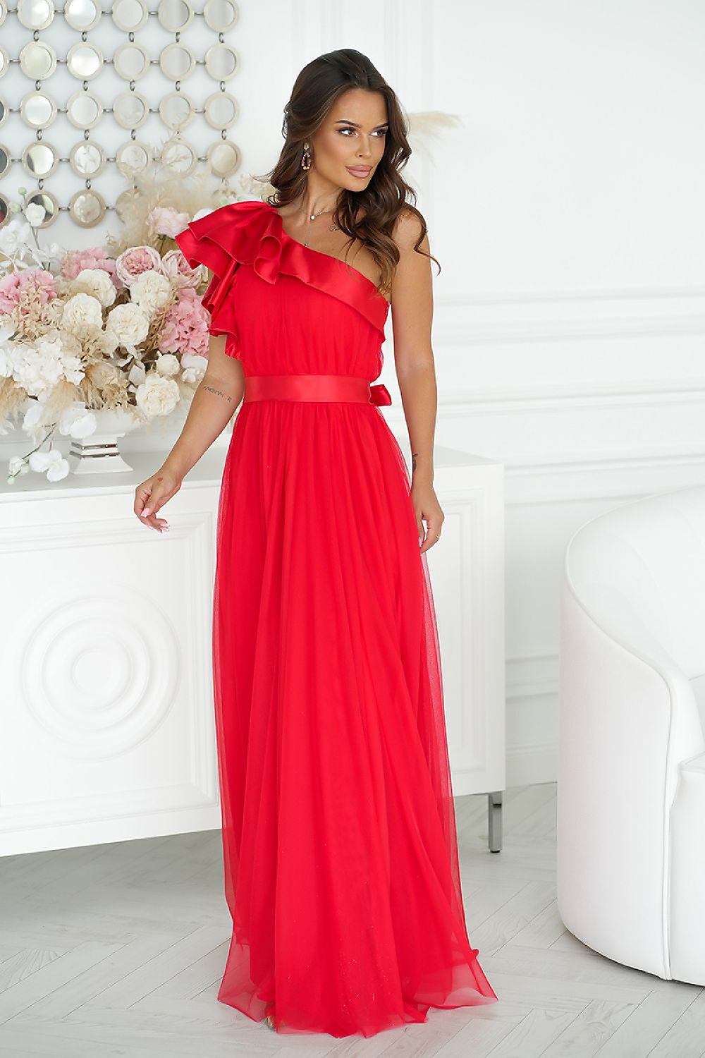 Long dress model 200246 Bicotone